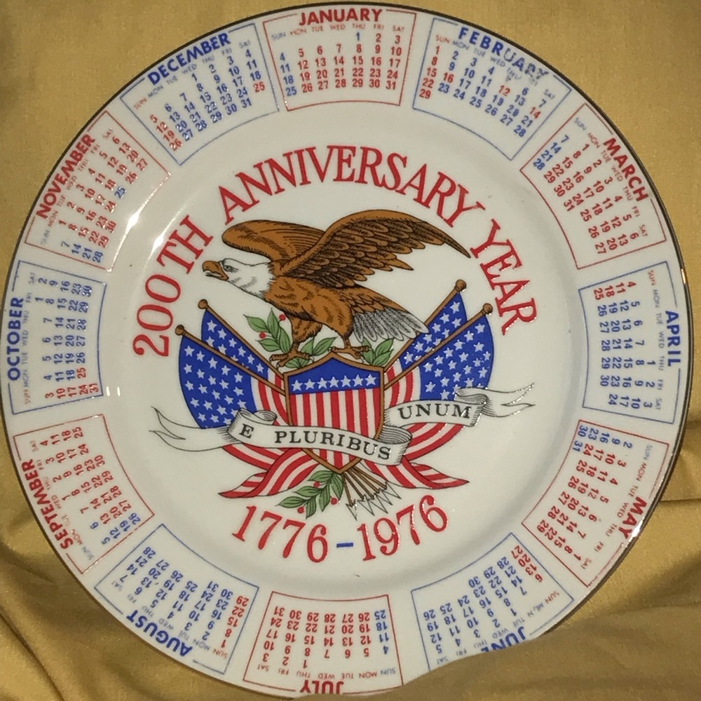 Vintage 200th Anniversary USA 1776-1976 Collector’s Plate -1975 Spencer Gifts